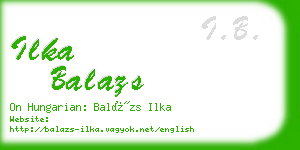 ilka balazs business card